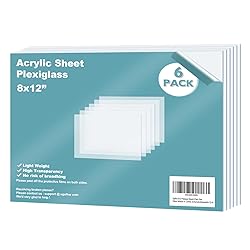 Egofine Plexiglass Sheets Acrylic Sheets 6 Pack of