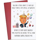 Hincoo Funny 70th Birthday Card for Women Men, Humor Donald Birthday Gifts for 70 Year Old Men Women, Happy 70th Bday Decorations for Dad Mom Grandpa Grandma