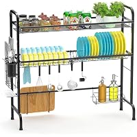 iSPECLE 2-Tier Large Premium 201 Stainless Steel Dish Rack