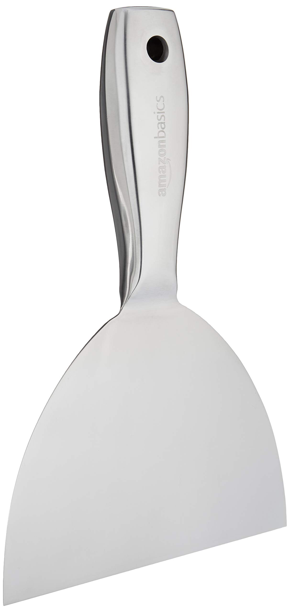 Amazon Basics Stainless Steel Putty Knife, 15.24 cm, with Flexible Blade and Hammer End