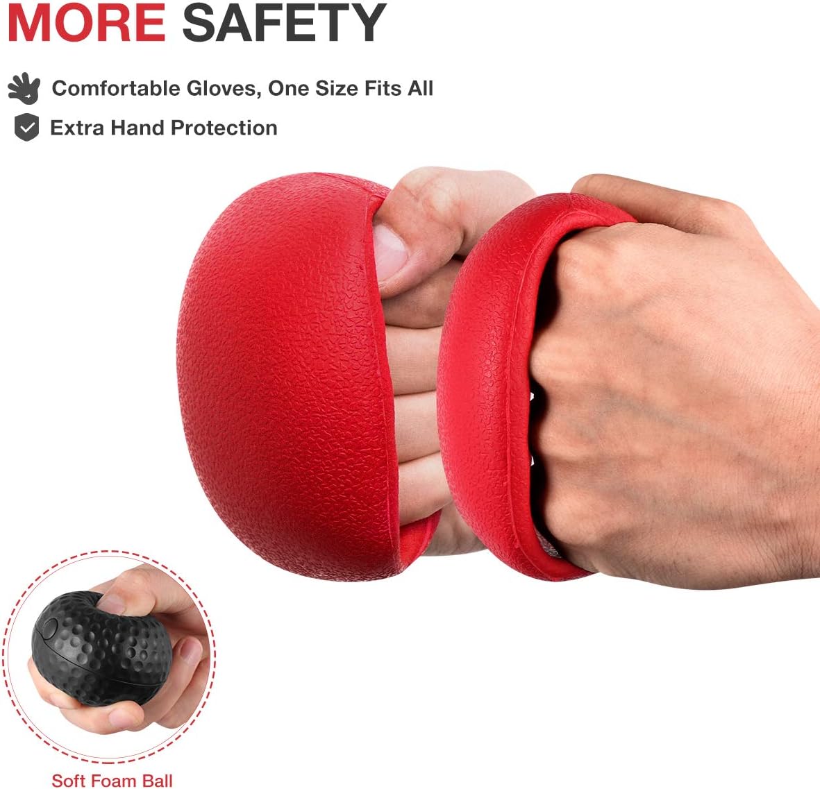 Boxing Reflex Ball Reaction Training Balls with Headband and Gloves for