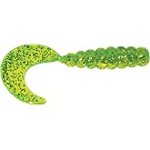 Big Bite Baits 2" Fat GRUB/Chartreuse Shine (10 Pack)