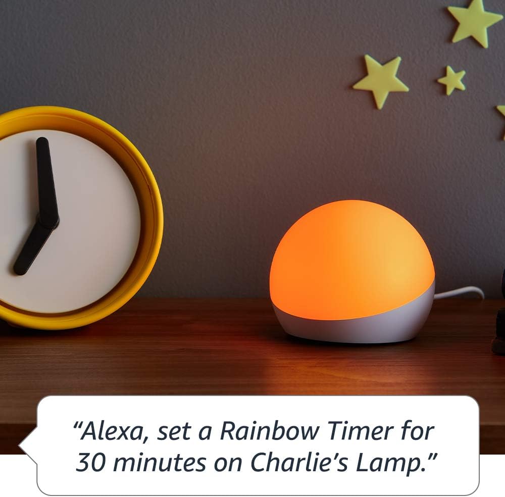 Echo Glow - Multicolor smart lamp for kids, a Certified for Humans Device – Requires compatible Alexa device:  Devices