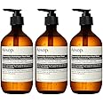 Aesop Resurrection Aromatique Hand Wash | Gentle Cleanser with Orange, Rosemary and Lavender Oils | 500mL / 16.9 oz (Pack of 3)