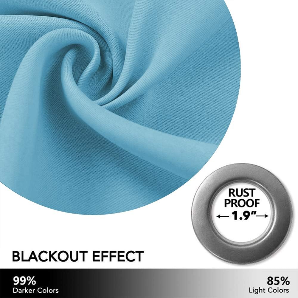 NICETOWN Outdoor Curtain Grommet Top and Bottom, Thermal Insulated Keeps The Rain Out Versatile Vertical Drape, Blackout Heavy Weight Wind Break Outdoor Drapery (52 by 108 inches,1 Piece, Tan-Khaki)