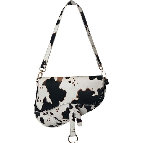 Trendeology Faux Leather Animal Print Crossbody Bag - Leopard, Square Shape, Adjustable Strap