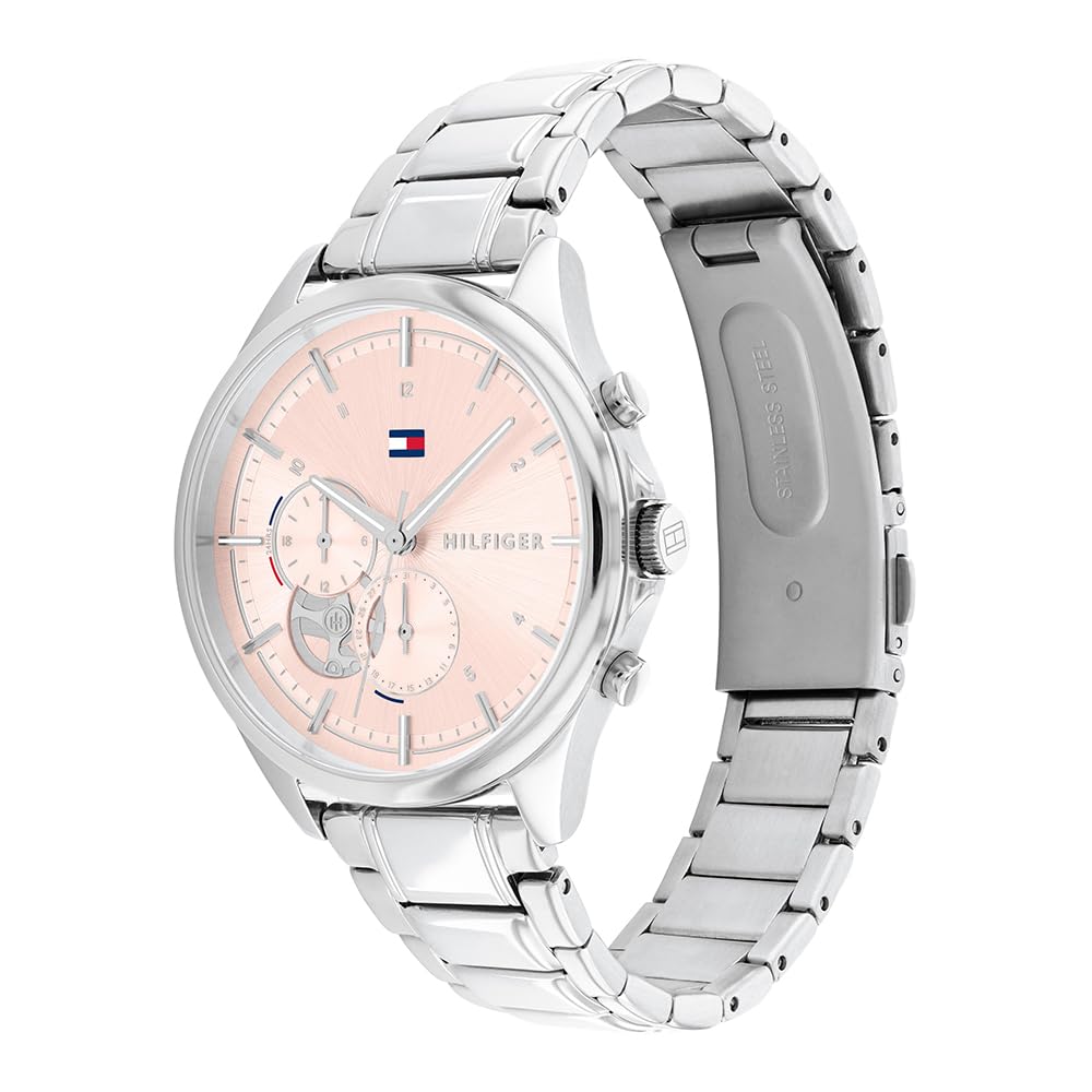 Multi Zifferblatt Quarz Uhr für Damen mit Silbernes Edelstahlarmband - 1782414