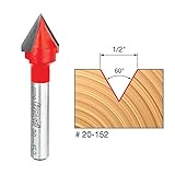 Freud 1/2" (Dia.) V Grooving Bit with 1/4" Shank