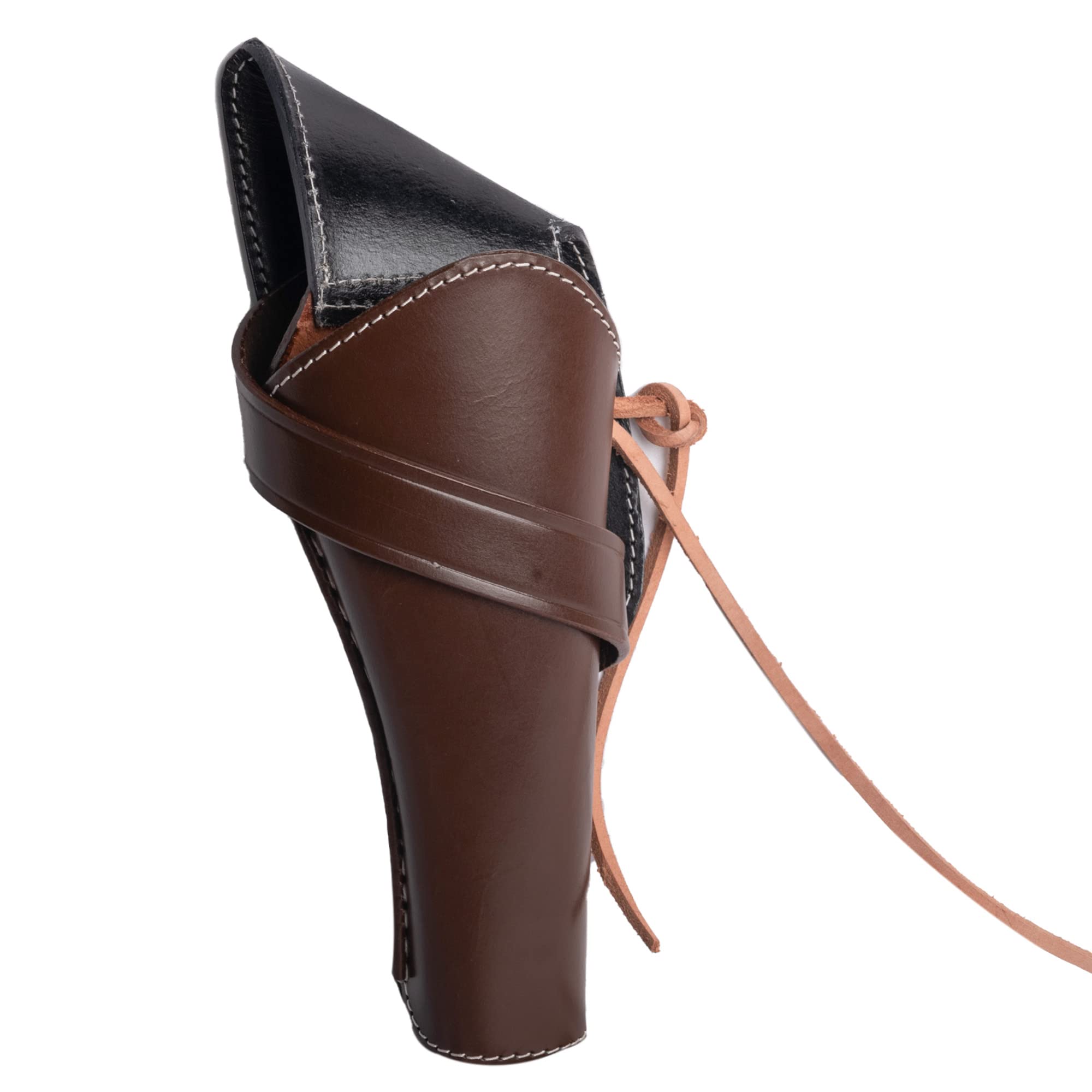 Hulara Full Grain Buff Leather Cross Draw Holster for 4" to 6" Revolvers