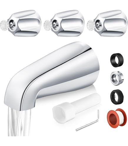 Central Brass Three Handle Tub & Shower Set Chrome 0868-Z - Amazon.com