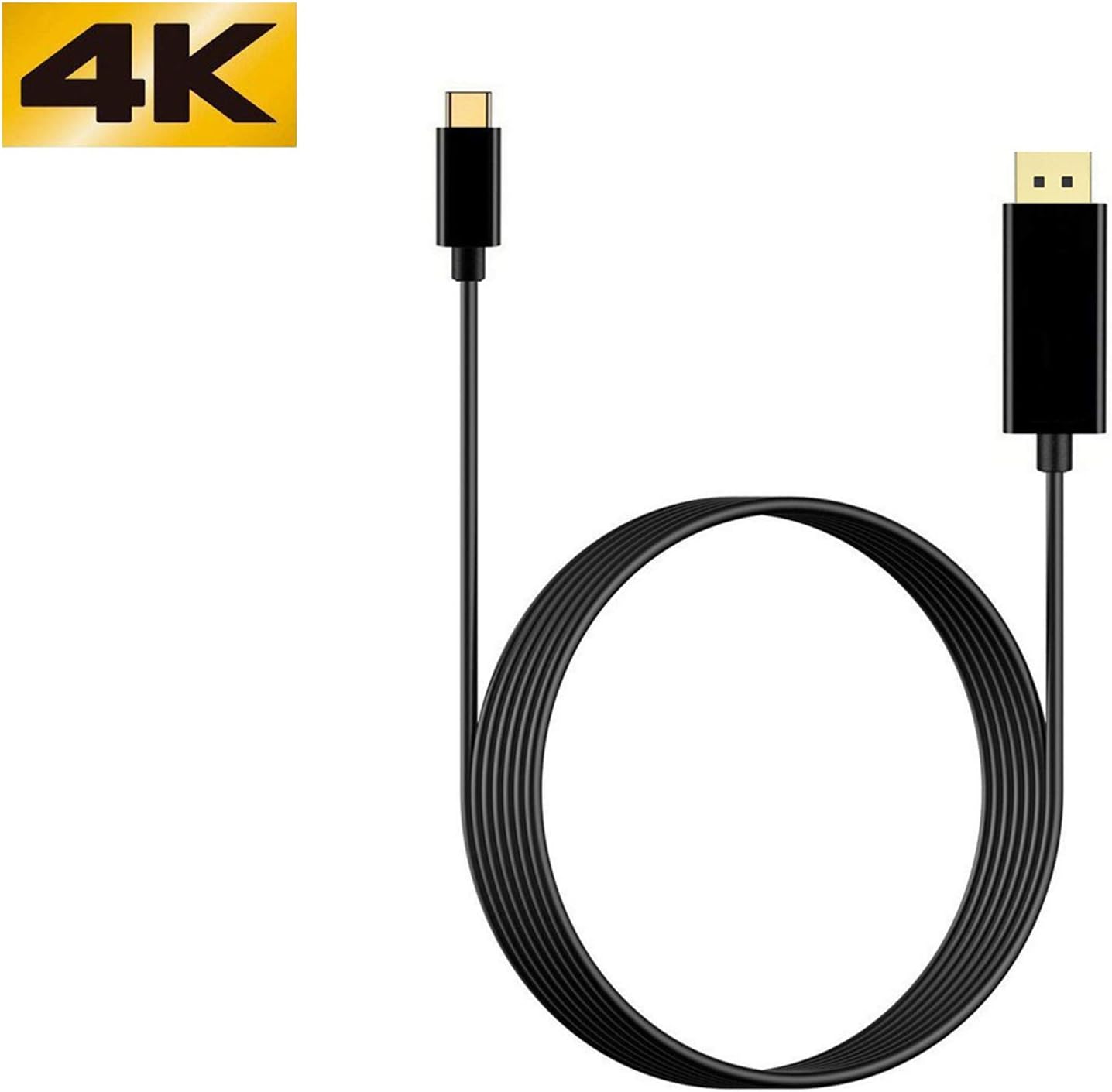 YMY 4K 60Hz USB TYPE C TO DisplayPort Cable 1.8m 4K*2K USB 3.1 to DP UHD Converter Cable for MacBook Pro iMac, XPS Laptop - Image 3