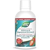 Nature's Way Calcium and Magnesium Citrate 2:1 - Liquid Supplement with Vitamin K2 and Collagen – Helps Support the Maintenan