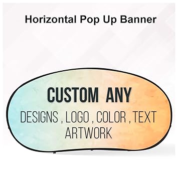 Bannerbuzz Horizontal Pop Up Banner 3 94 X 2 30 Amazon Co Uk