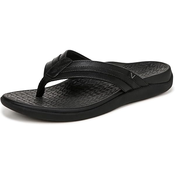 Vionic Men\'s Garrit Black Strap Sandals Size 8 VIONIC MENS ANKLE STRAP SANDALS BLACK ADJUSTABLE STRAP SIZE  main image 3