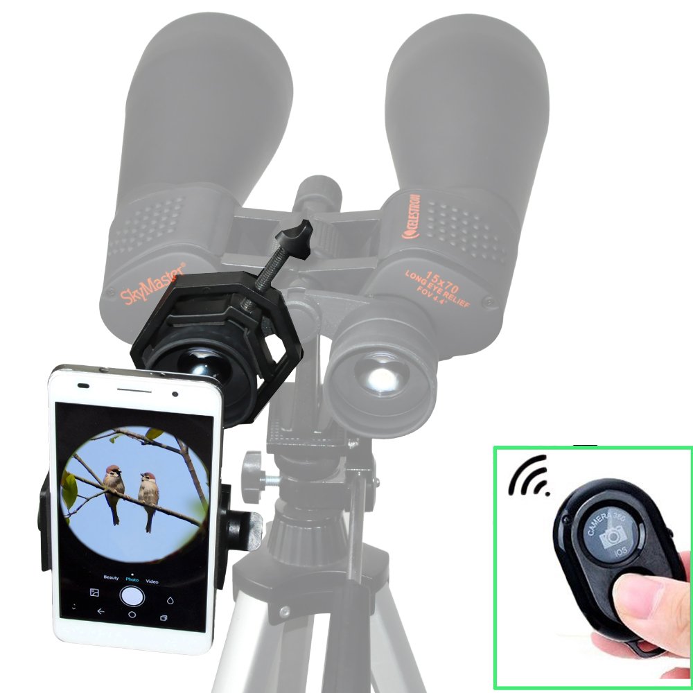 Gosky Digiscoping Smartphone Adapter and Wireless Remote Controller Kit