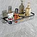 Rozin Wall Mounted Bathroom Shower Caddy Holder Storage Shelf Black Color