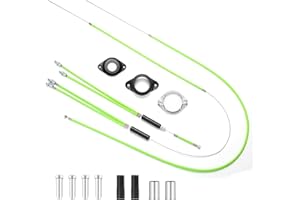 1 Set BMX Bike Gyro Brake Cables Front + Rear (Upper + Lower) with Spinner Rotor, BMX Bicycle Brake Lines Set Cable Wire & Ho