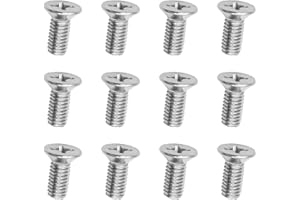 AUCELI 12PCS Stainless Steel Brake Disc Rotor Screws, 93600-06014-0H, Retaining Hardware Bolts Screw Kit for Front and Rear, Car Replacement for Acura, K3, City, Civic, Accord, Odyssey