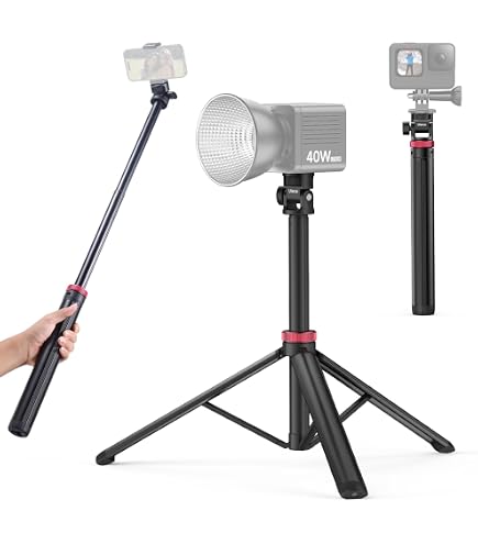 ULANZI AT-01 Tripé de suporte de luz extensível, suporte de tripé