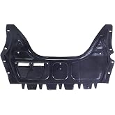 Engine Splash Shield Fits 11-18 Volkswagen Beetle VW1228122 | Front Engine Splash Shield Fits Beetle Black Lower Underbody Cover Guard 5C0825237D, Verify Vehicle Fitment Before