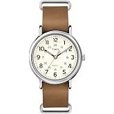 Timex Unisex T2P4929J Weekender Oversized Analog Display Analog Quartz Brown Watch