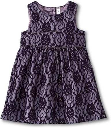 girls purple lace dress