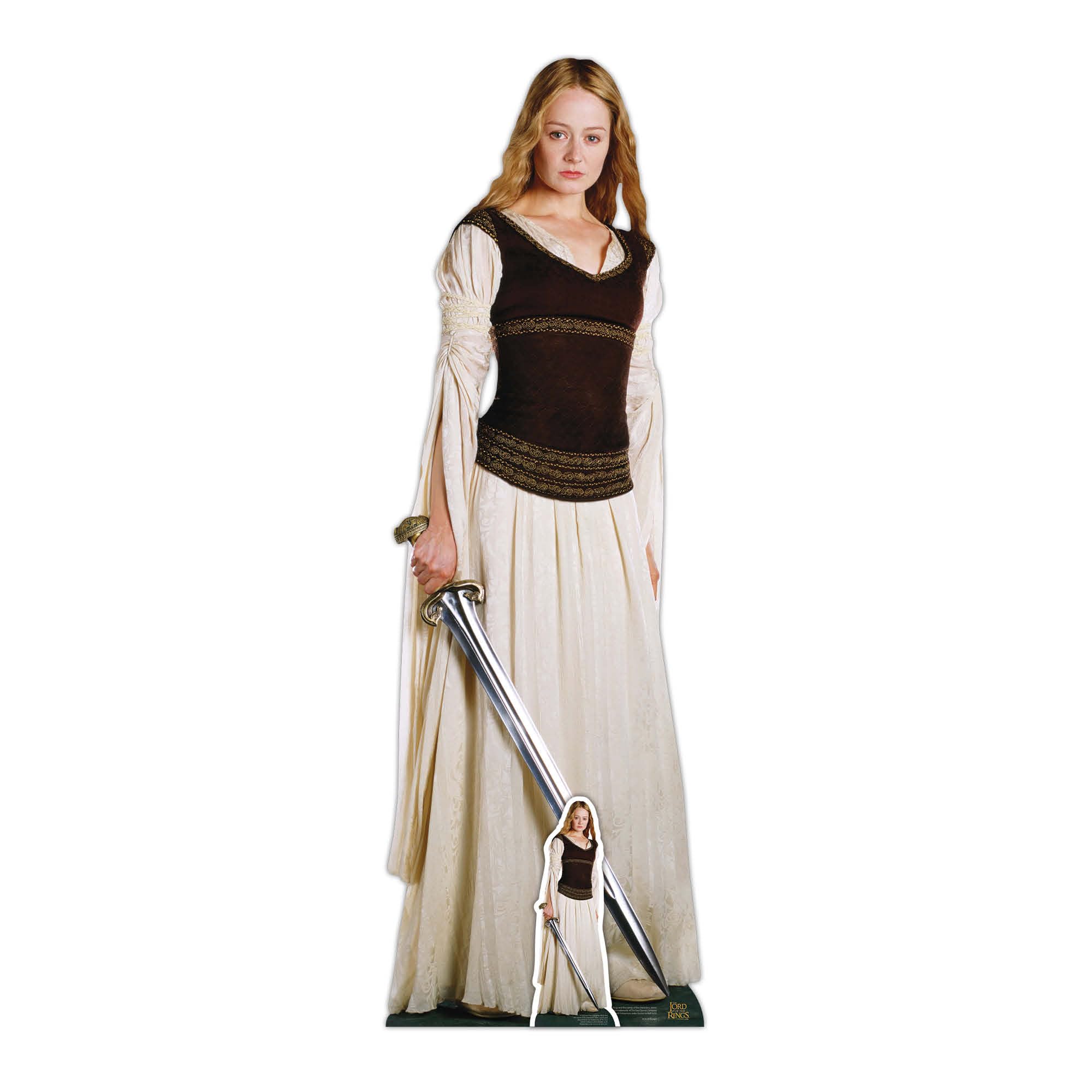 Star Cutouts SC4139 Éowyn Lifesize Cardboard Cutout – Lord of the Rings Shieldmaiden Display, Fantasy Party Decoration & Collector Gift