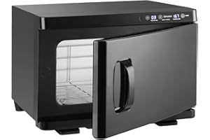 QINRUNKOI Hot Towel Warmer,8L Towel Warmer,Digital Small Towel Warmer Cabinet,Spa Hot Towel Caddy for Spa, Home and Hair Salon(Black)