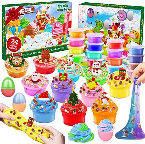 Calendrier de l'Avent CRAZE 2022, Magic Dough, matériau de moulage intelligent, calendrier de Noël pour enfants, calendrier de jouets créatifs avec