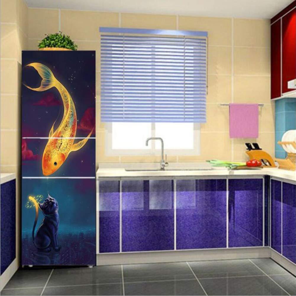 Vinilo nevera Adhesivo Decorativo Mueble de puerta para renovación ...