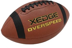 XEDGE Composite Leather Indoor/Outdoor Footballs for Training and Recreational Play Size 6,7,9