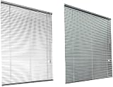 HSYLYM Aluminum Venetian Blinds 50x130 cm White 1 inch Slats view 2