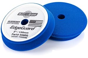 Buff and Shine - EdgeGuard Foam Buffing Pads - Blueberry - 5" Heavy Polishing Pad - Pack of 2