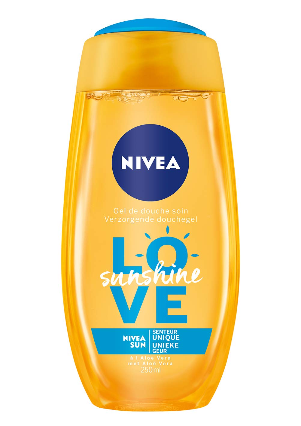 Nivea Love Sunshine Shower Gel 250 ml - Pack of 4