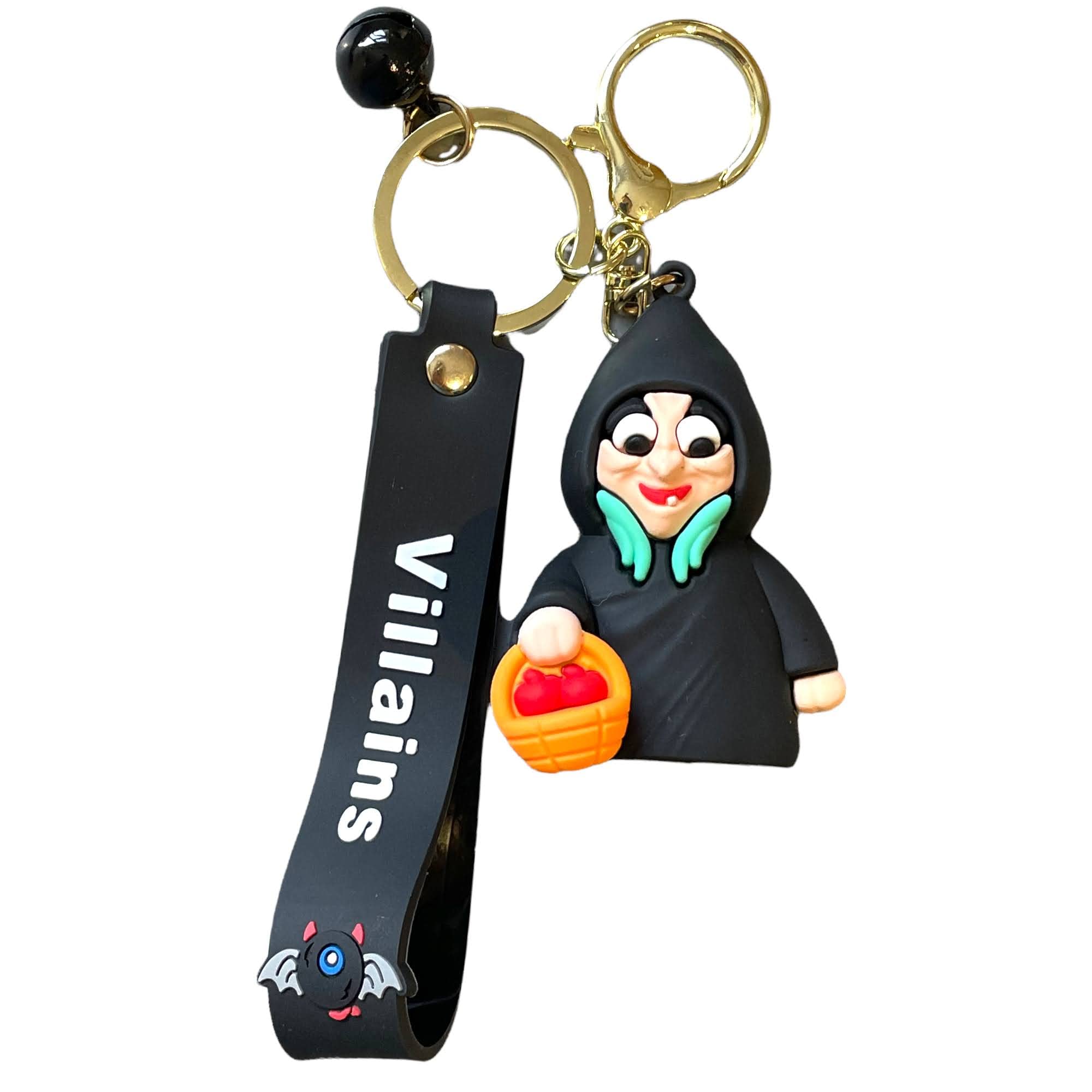 South Coast Jewellery Evil Wicked Queen Disney Princess Villain 3D Keyring Keychain Bag Pencil Case Charm Pendent Zip Accessory - Snow White