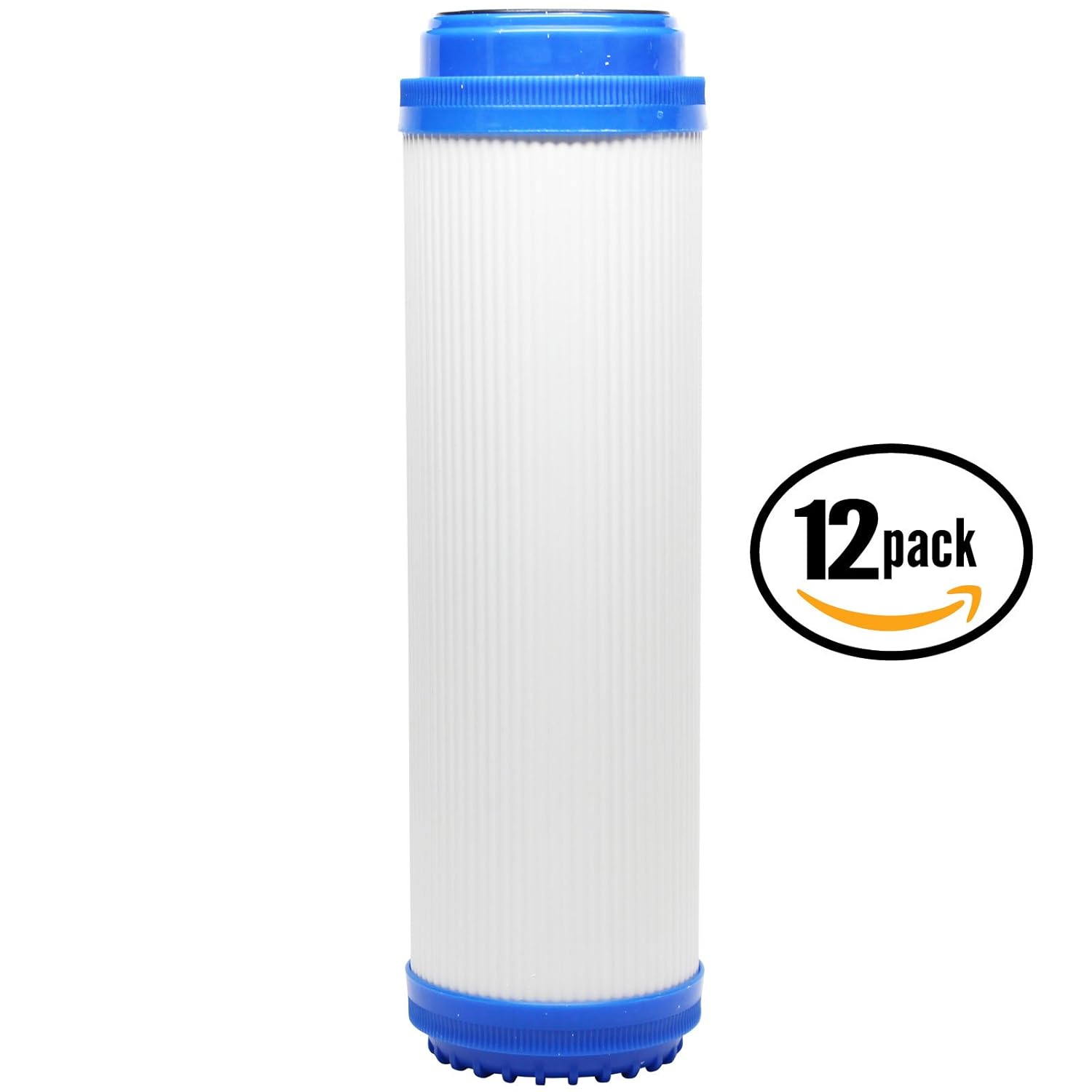 12-Pack Replacement Watts CT-1 Granular Activated Carbon Filter - Universal 10-inch Cartridge for WATTS PREMIER 500315 CT-1 DRINKING WATER SYSTEM - Denali Pure Brand