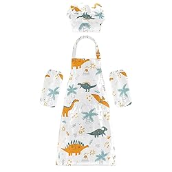 Kids Apron Chef Hat Set for Girls Cute Boys