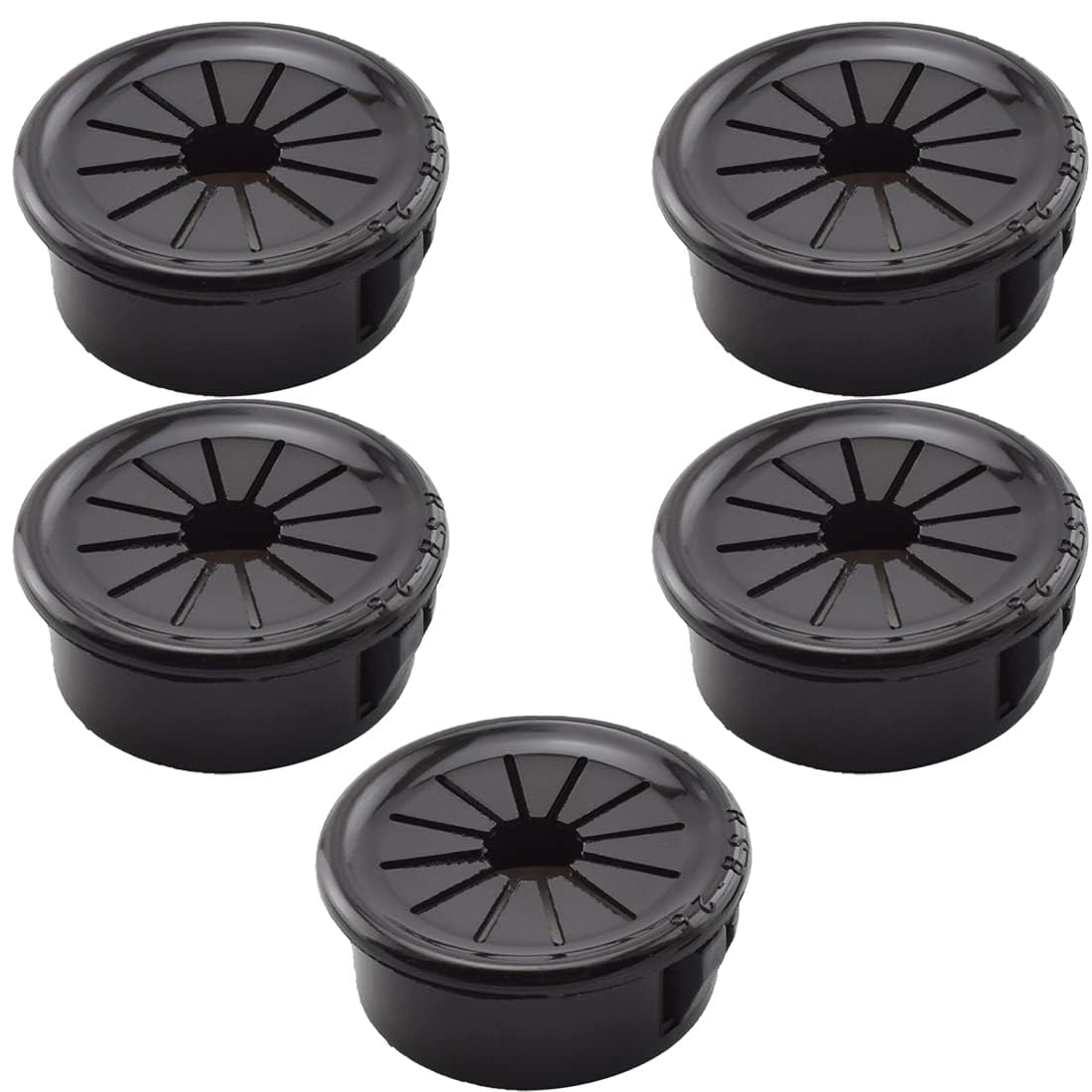 Photo 1 of 1-Inch Cable Grommets Petal-Shaped Buckle Type Wire Hole Cover for Cord Management and Protection of Cabinet, 5PCS 25mm