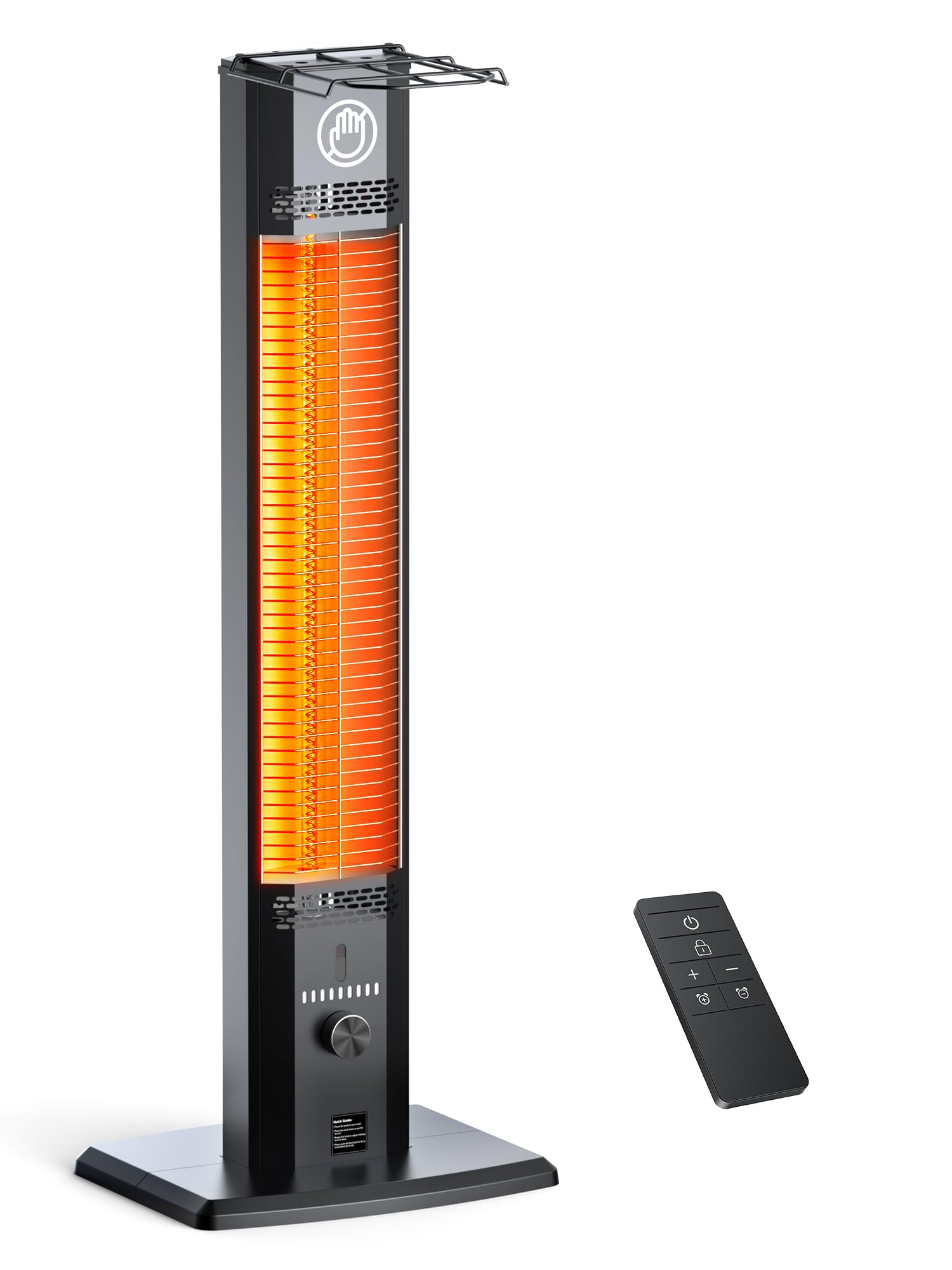 AIRTHRYL Outdoor Heater, 44 Inch, 1500W Infrared Heating with 9 Heat Levels for Bedroom