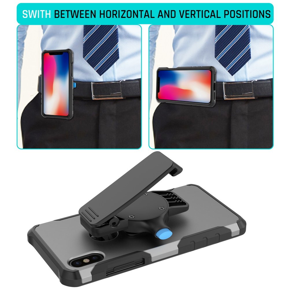Phone Belt Clip,Lovphone Universal Holder with Magnetic Quick Mount,Easy to Loading and Unloading for iphone X,8,8 Plus,7,7 plus, 6, 6s Plus, 5s and Samsung Galaxy Note 8,S8 S7 S6 Edge, LG and More