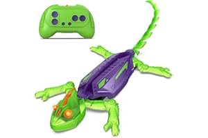 Goody King Glow-in-The-Dark Wall-Climbing RC Toy, Rechargeable Remote Control Robot with LED Eyes, Climbs Walls, 360° Rotating & Dual-Surface Crawler for Floor and Wall,Gift for Kids Ages 3+,Halloween