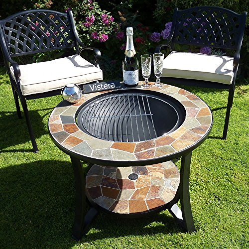 Vistera Madeira Slate Mosaic Fire Pit Table Buy Online In India