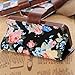 Iphone 5 Case, Shensee Fashion Flip Magnetic Wallet Floral Jacquard Leather Cover Case for Iphone 5c, Women Bag, Dirt-resistant, Anti-knock, Rhinestone Case, Compact, Elegant, Stylish, Card Slots for Carrying Id, Cash and Credit Cards (Black)