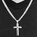 Sterling Silver Diamond Cut Thick Solid Cross Pendant 1.5