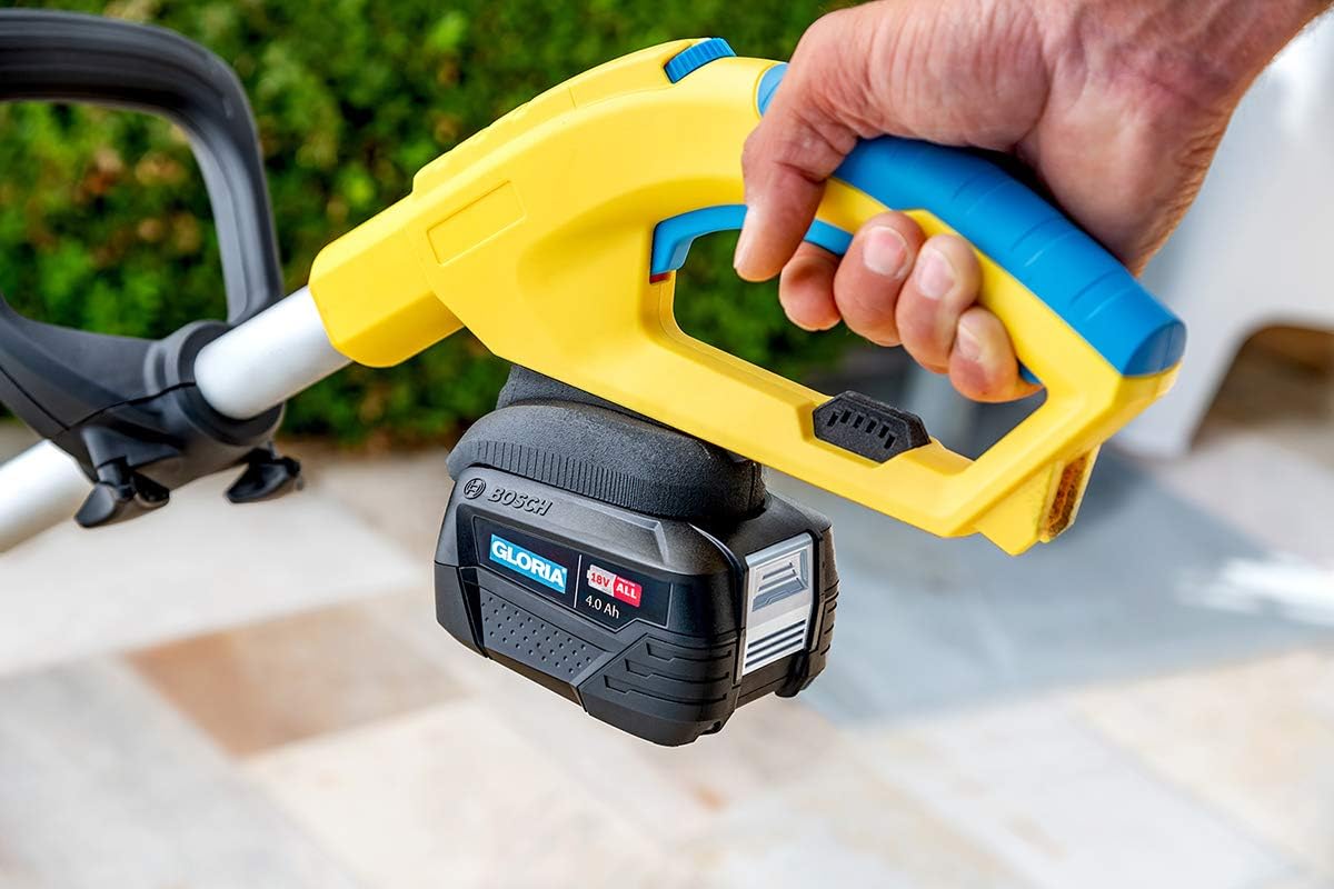 GLORIA Cordless Surface and Joint Brush MultiBrush li-on, Yellow/Blue, 3,312.5 cubic centimeters - Image 4