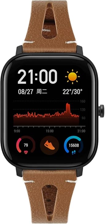 Lux Mary - Correa de Piel de Becerro para Amazfit GTS con ...