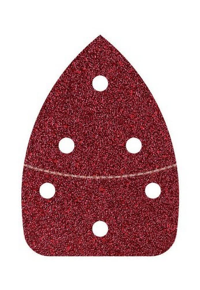 wolfcraft 6 Easy-Fix Sanding Sheets for wood/metal, 98 x 139 mm, grain 120 I 3138000