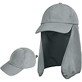 Solaris Foldable Neck Flap Cover Sun Cap UPF 50 Protection Hat for Outdoor Fishing Hiking