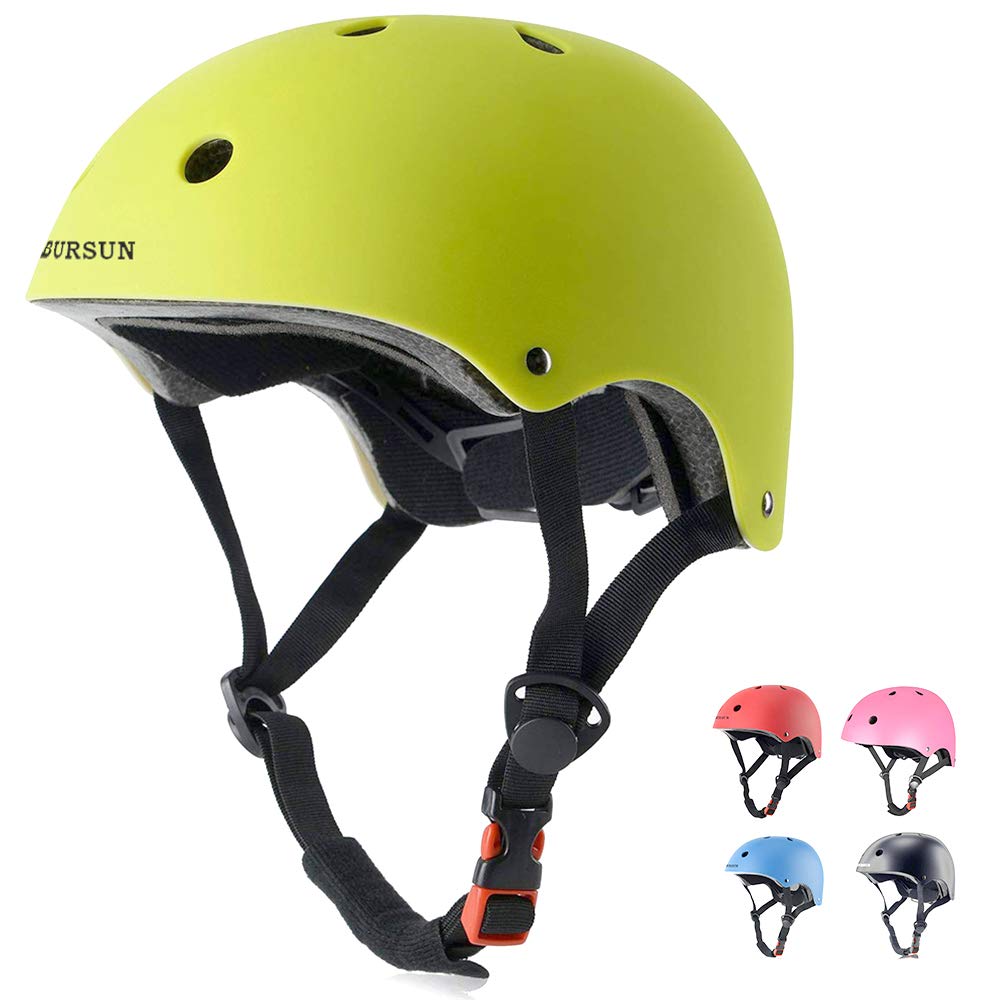 BURSUN Kids Bike Helmet Toddler Cycle Helmet for 2-15 Years Old Boys Girls -Lightweight, Adjustable Multi-Sport Helmet for Skateboard Cycle Roller Skateing Scooter BMX