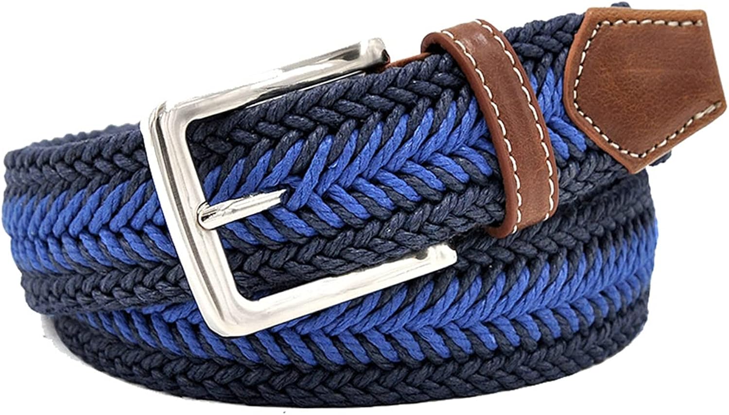 Men'S Braided Belt Canvas Braided Belt Mixed Color Belt Amazon.co.uk